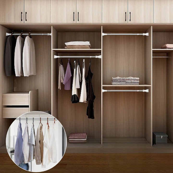 Norvo | Plassbesparende Justerbar Teleskopisk Kleshengerstang