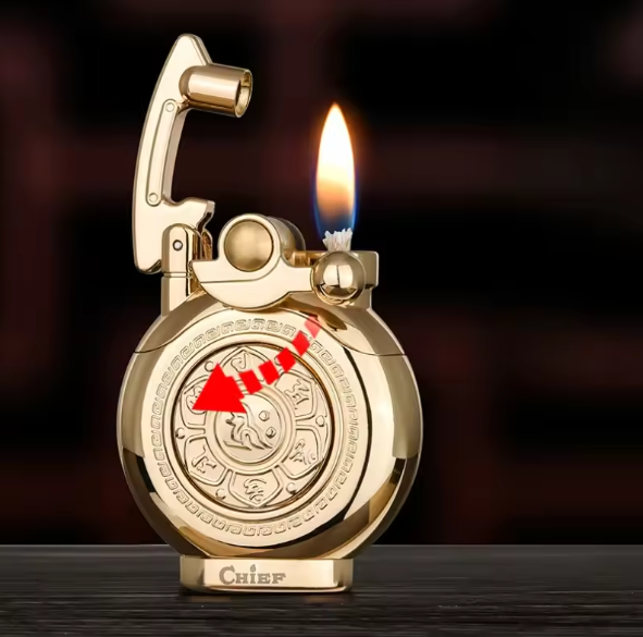 Mechanisk Flip Top Kerosene Vindbeskyttende Lighter | Skanto