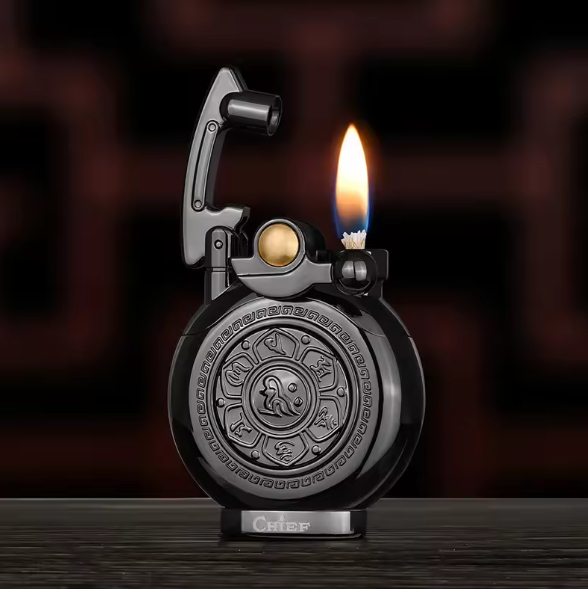 Mechanisk Flip Top Kerosene Vindbeskyttende Lighter | Skanto