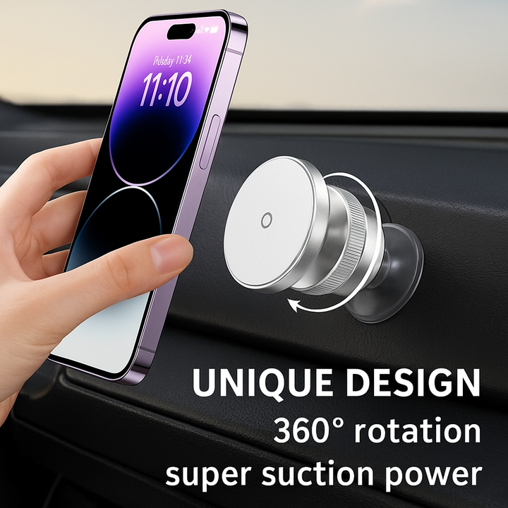 Skanto | Roterende Magnetisk Super Sterk Vakuum Bil Telefon Holder