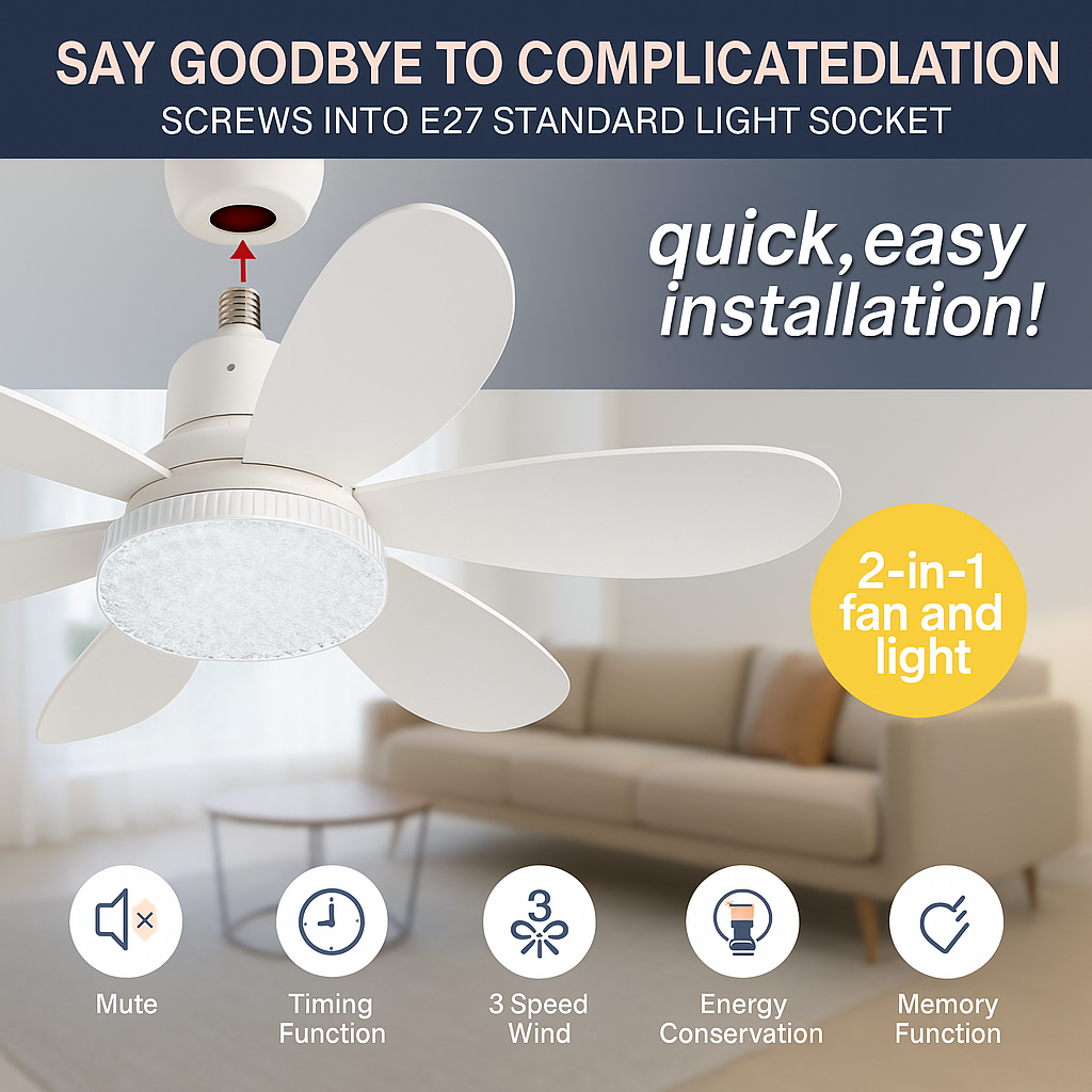 Skanto | Elegant Flower Energisparende RC Taklampe