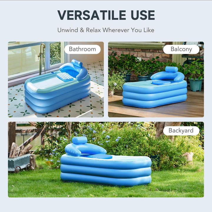 Portable Inflatable Spa Avslappende Full Badekar | Skanto