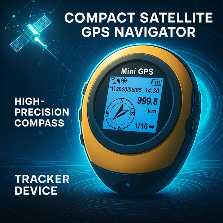 Skanto | Kompakt Satellitt GPS Navigator Høypresisjons Kompass Tracker Enhet