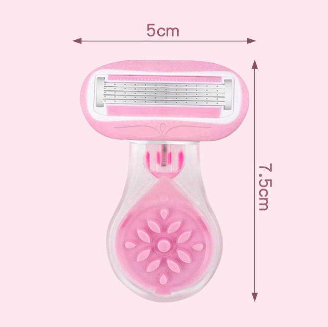 Skanto | Kompakt Pink Lady Beskyttende Barberhøvelsett