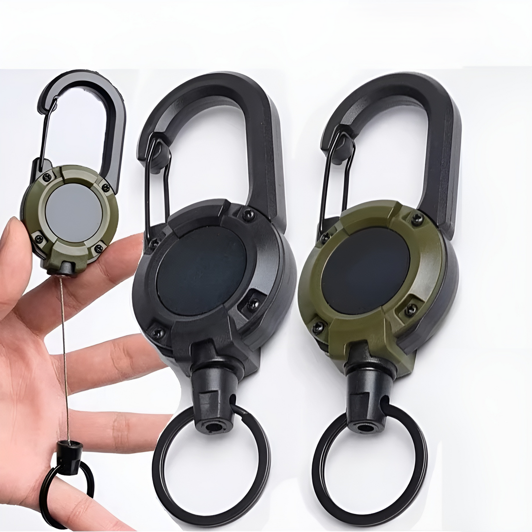 Trail Lock Anti-Lost Retractable Carabiner Nøkkelring | Skanto