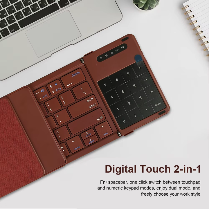 Skanto | Trådløst Bærbart Slim Smart Tri-Fold Bluetooth Tastatur