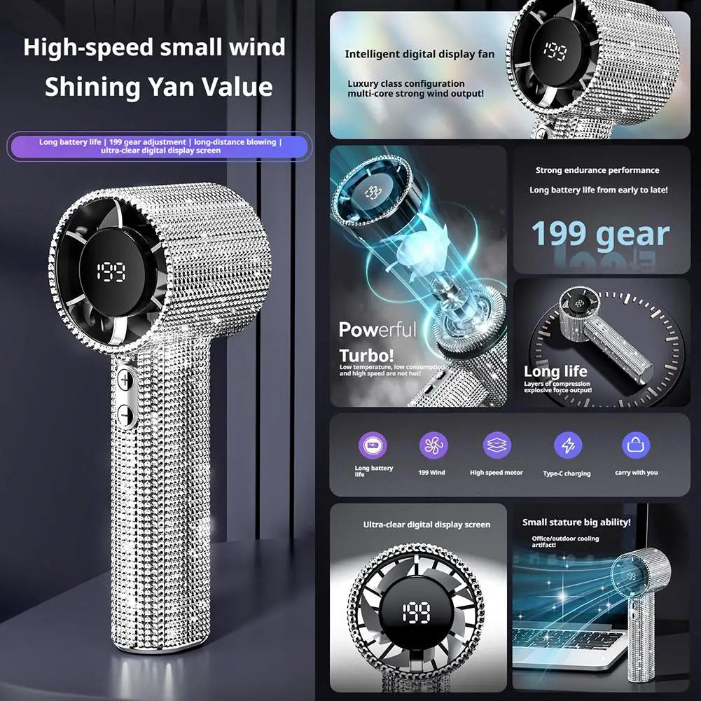 Skanto | Diamond Breeze Håndholdt Vifte