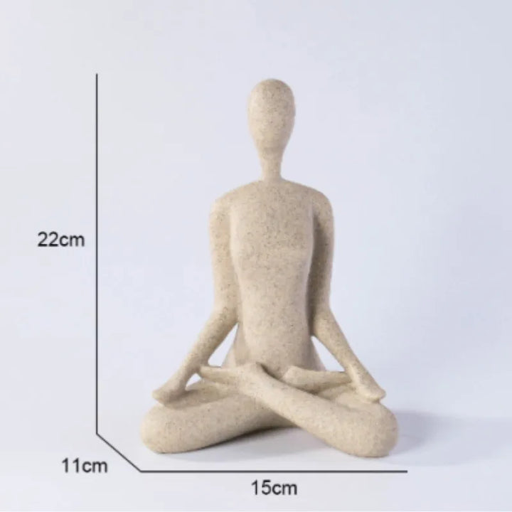 ZenJoy Kvinne i Yoga Figur – Moderne Interiørdekorasjon laget av Resin | Skanto