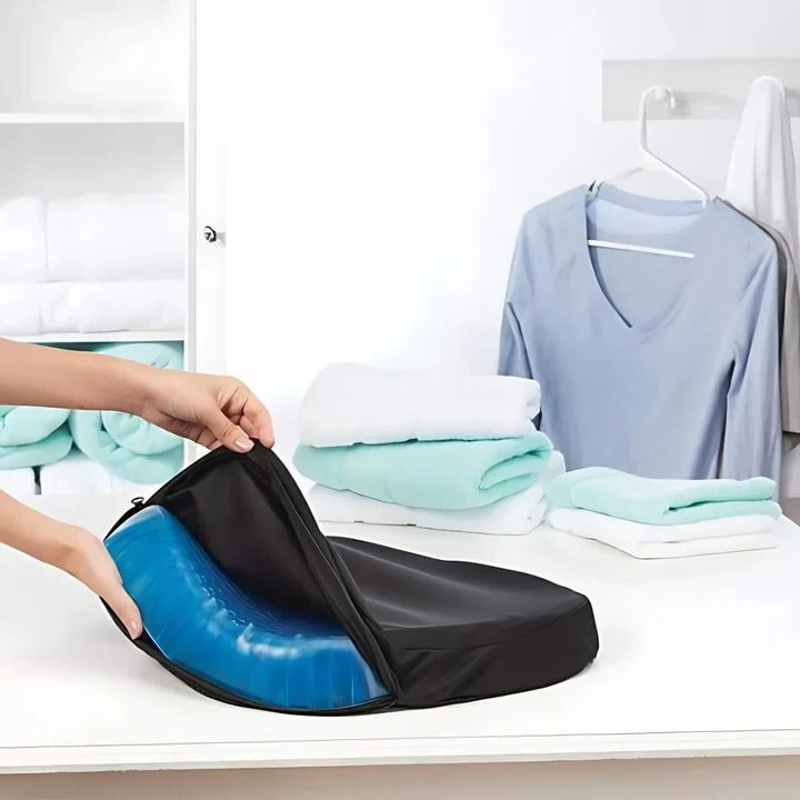 DrukFri Orthopedisk Gel Seteforhøyelse – Pustende Honningkakedesign for Halebein og Ryggsmerter Lindre | Skanto