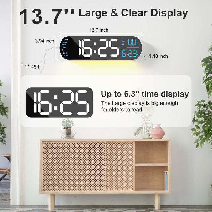 Multi Functional LED Display Clock | Skanto