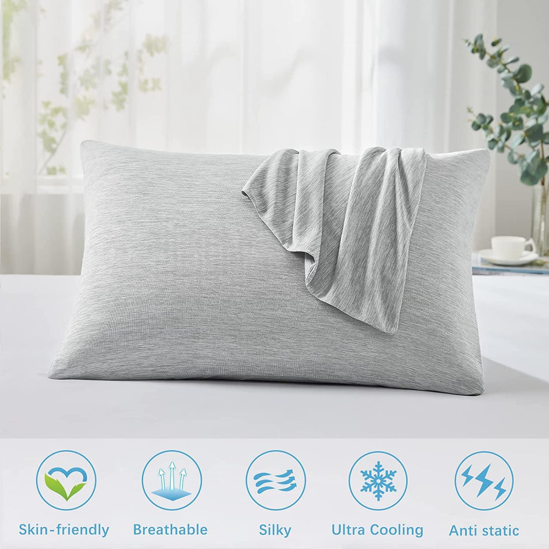 Revolusjonerende Grå Kjølepillowcase Sett av 2 – Pro Q-Max 0.4 | Skanto