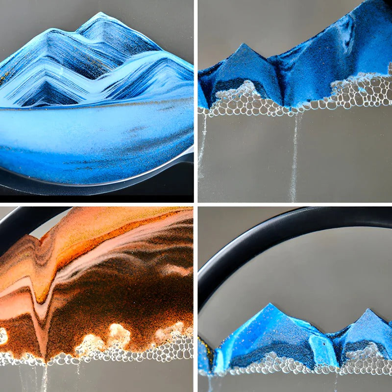 Skanto | Flyttende Sand Kunstskulptur med LED