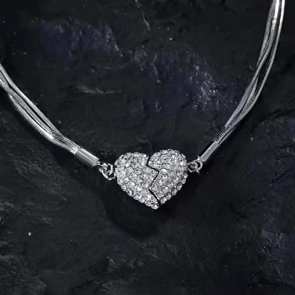 Skanto | Magnetisk Hjerte Charm Halskjede