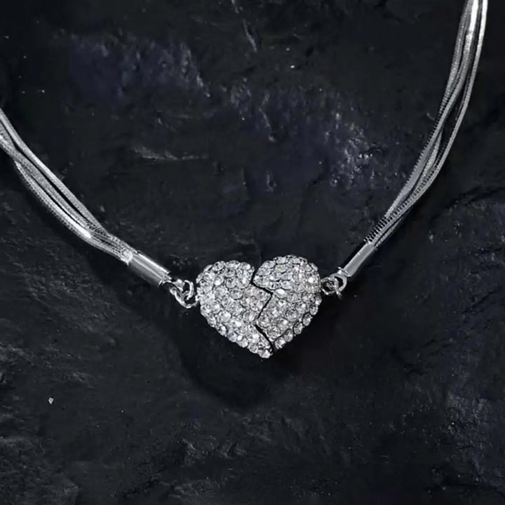 Skanto | Magnetisk Hjerte Charm Halskjede