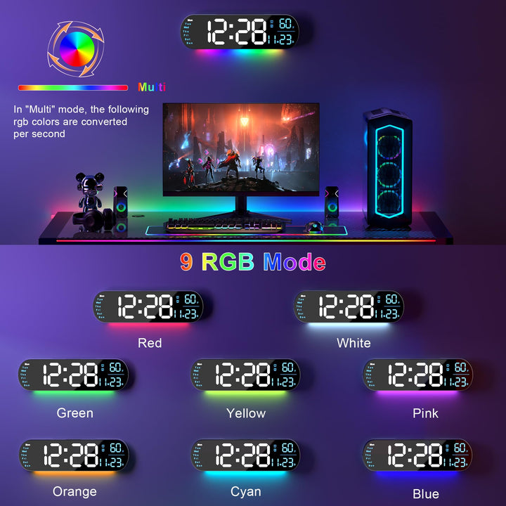 Multi Functional LED Display Clock | Skanto