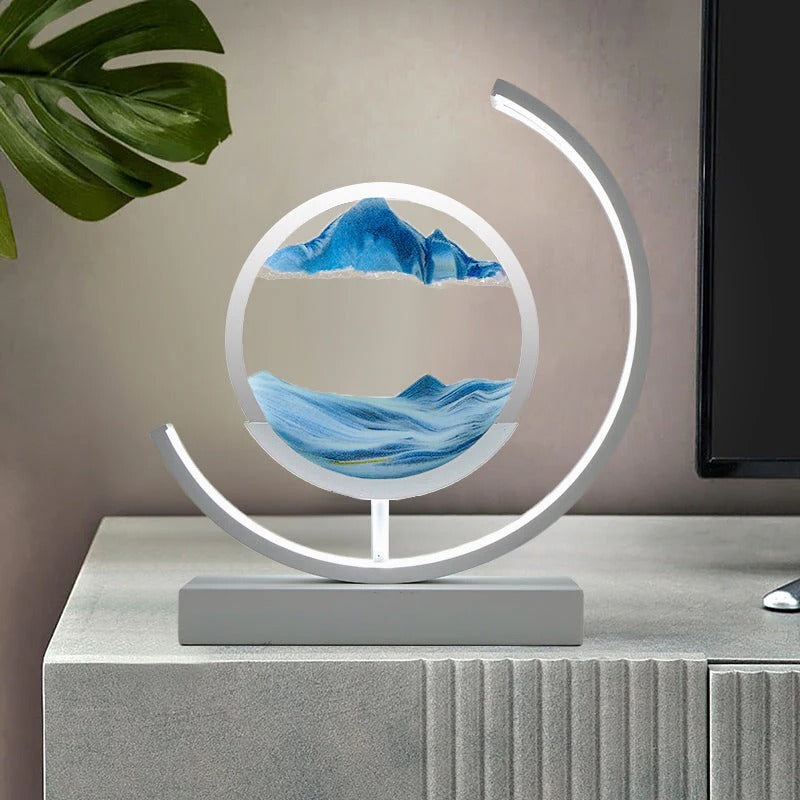 Skanto | 3D Timeglass LED-lampe, fengslende sandkunst for hjemmedekorasjoner