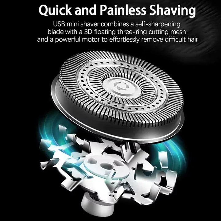 Skanto | TrimTech Pocket Shaver | Kompakt og kraftig elektrisk barbermaskin for glatt hud på farten