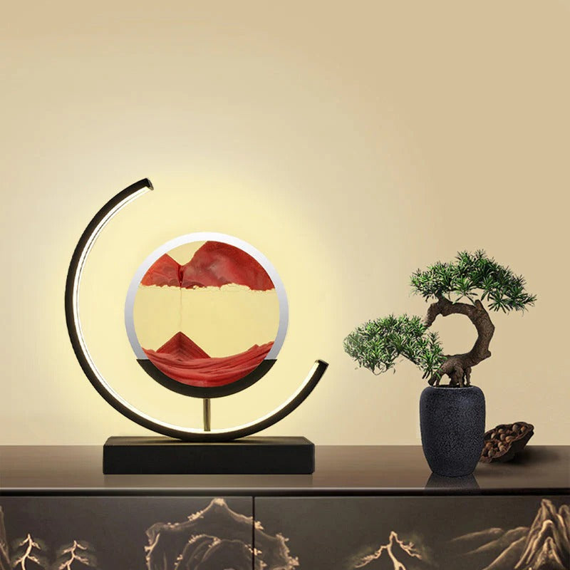 Skanto | 3D Timeglass LED-lampe, fengslende sandkunst for hjemmedekorasjoner