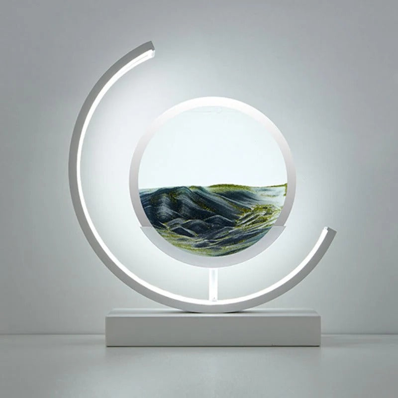 Skanto | 3D Timeglass LED-lampe, fengslende sandkunst for hjemmedekorasjoner