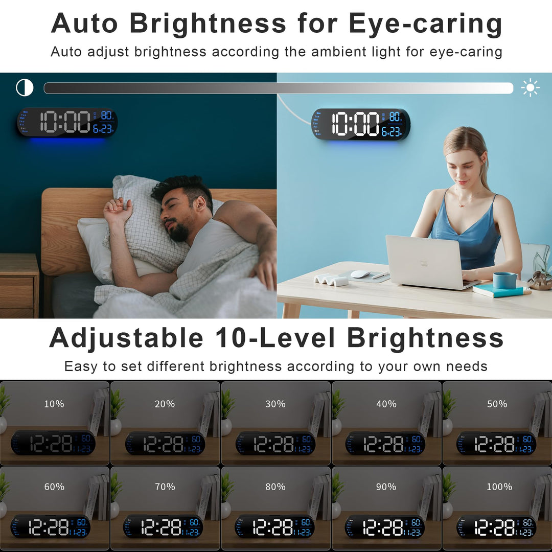 Multi Functional LED Display Clock | Skanto