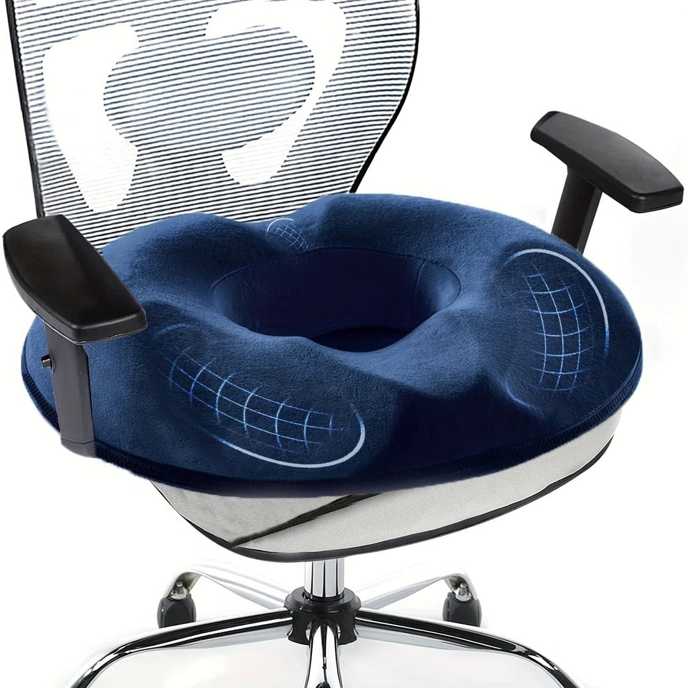 Skanto | Ergonomisk Minne Skum Donut Pute for Halebeinsstøtte