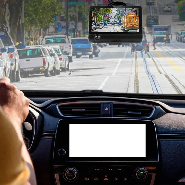 4-Zoll-Touchscreen-Front- og Rückfahrkamera