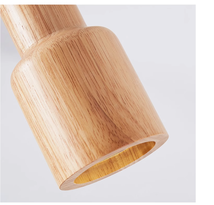Skandinavisk Tre Pendellampe – Minimalistisk Design for Stue og Soverom | Naturlig Trelook | Skanto