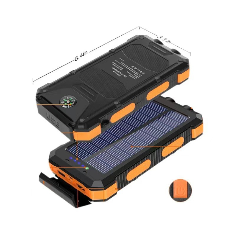 Skanto | Solenergi Power Bank Vanntett Dual USB Lader
