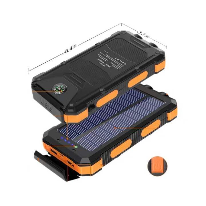 Skanto | Solenergi Power Bank Vanntett Dual USB Lader