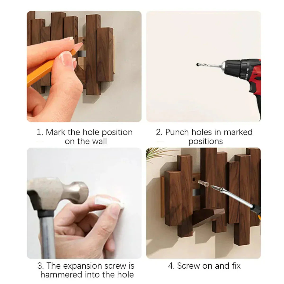 Norvo | -Veggbelegg laget av tre piano – Praktisk og Elegant for å organisere inngangen din