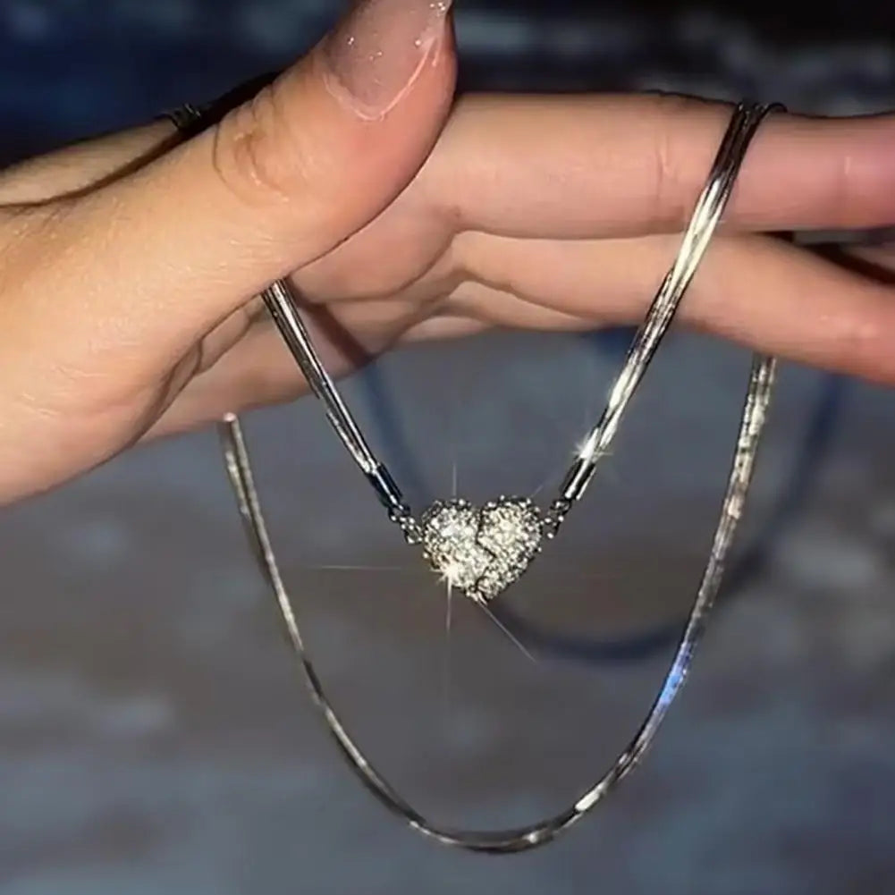 Skanto | Magnetisk Hjerte Charm Halskjede