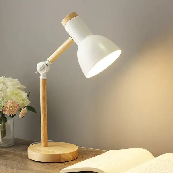 NordikLumi - Kontorlampe i Tre med LED-belysning