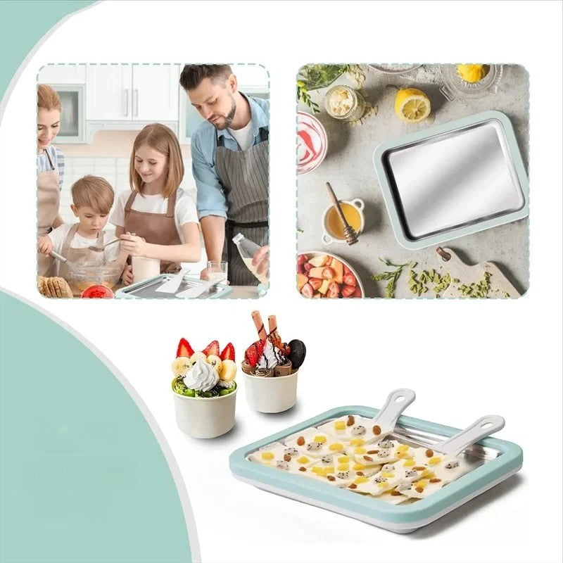 Skanto | Rullemaskin for iskrem i rustfritt stål for hjemmet