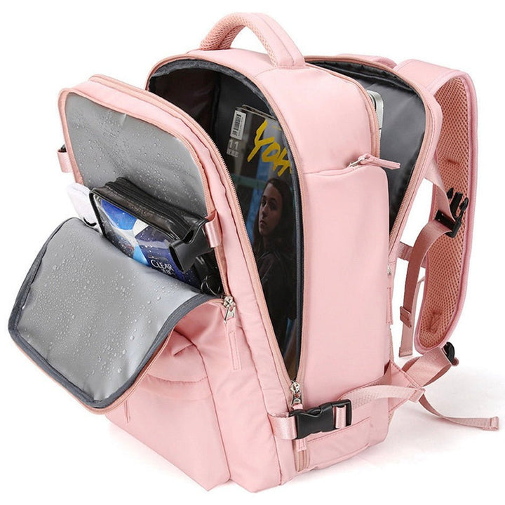 Skanto | TrekVault Vanntett Ryggsekk: 25L Tyverisikker Design med Laptoprom