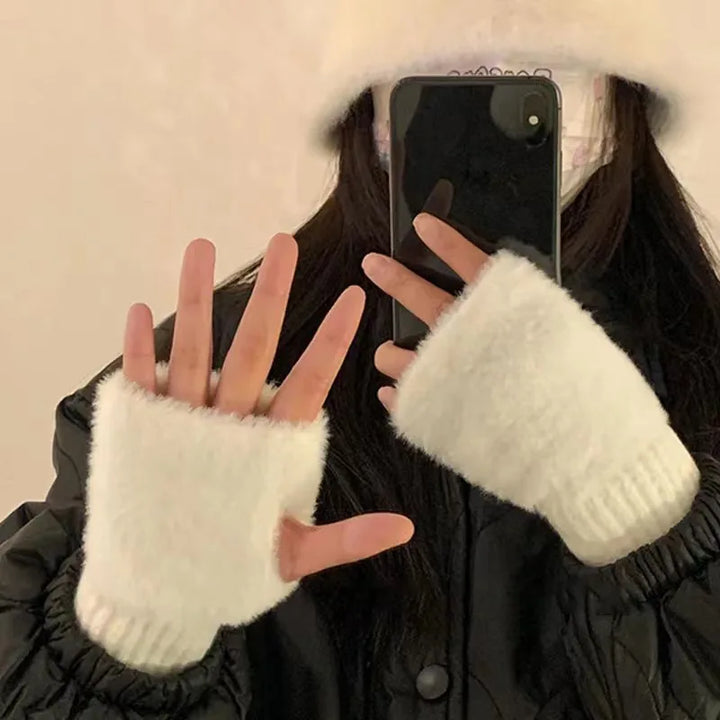 Skanto | Unisex Fleece Fingervotter – Varme, Myke og Fungerende
