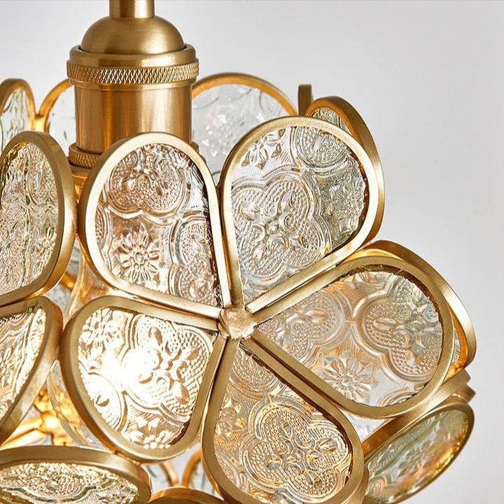 Skanto | Moderne Blomsterform Glass LED Pendellampe