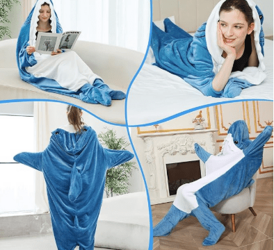 Skanto | Koseshark romper for barn og voksne