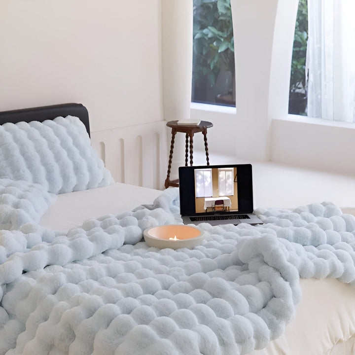 Fleece og fleece-teppe – Ekstra myk & varm | Perfekt for sofa og soverom | Skanto