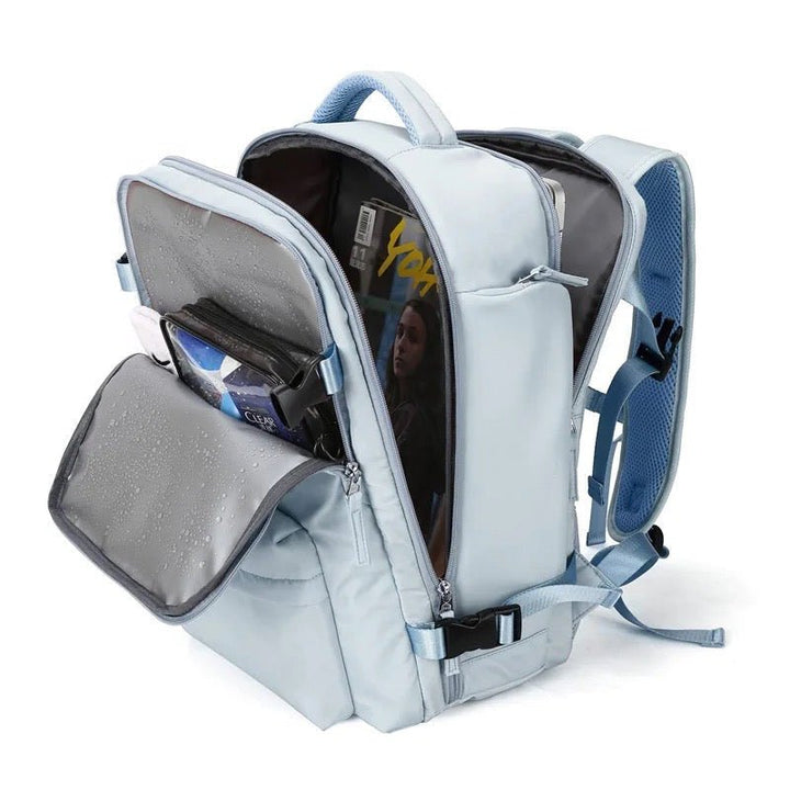 Skanto | TrekVault Vanntett Ryggsekk: 25L Tyverisikker Design med Laptoprom