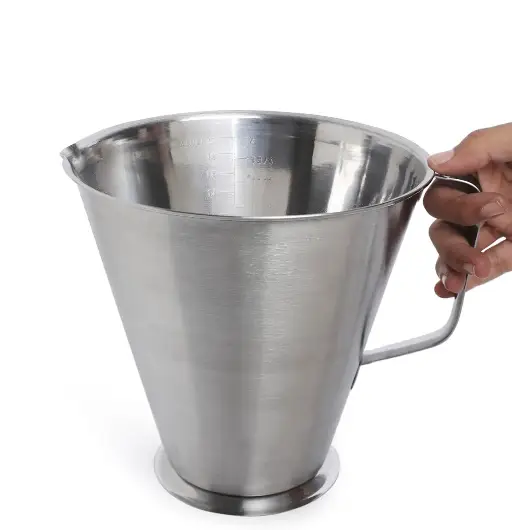 Målebeger rustfritt stål 0,5 L med intern merking | Skanto