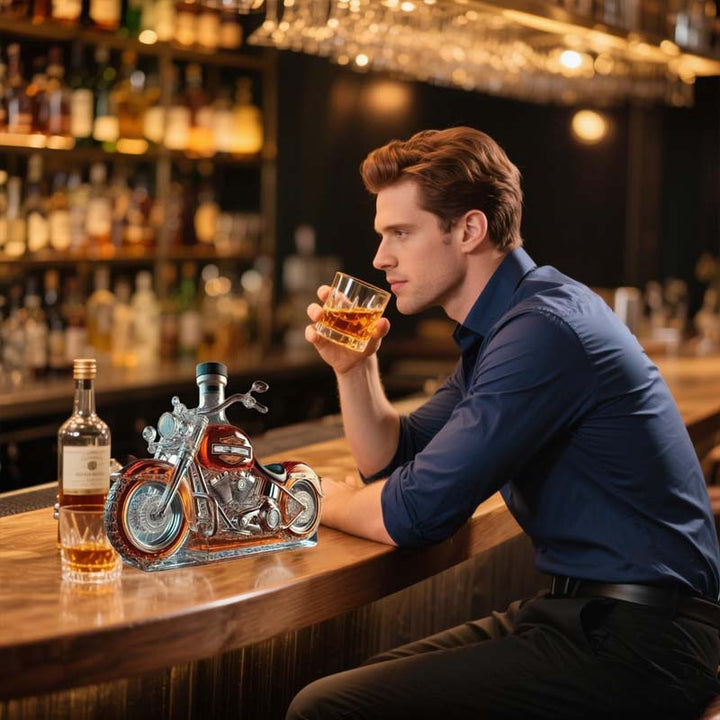 Skanto | Harley Motorcycle Formet Whiskey Karaffel for Hjemmebar