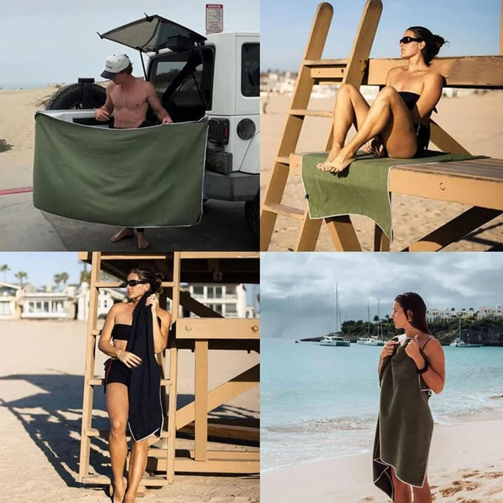 Skanto | Magnetisk Hurtig-tørkende Strandhåndkle