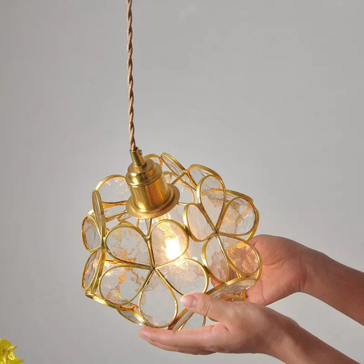 Skanto | Moderne Blomsterform Glass LED Pendellampe