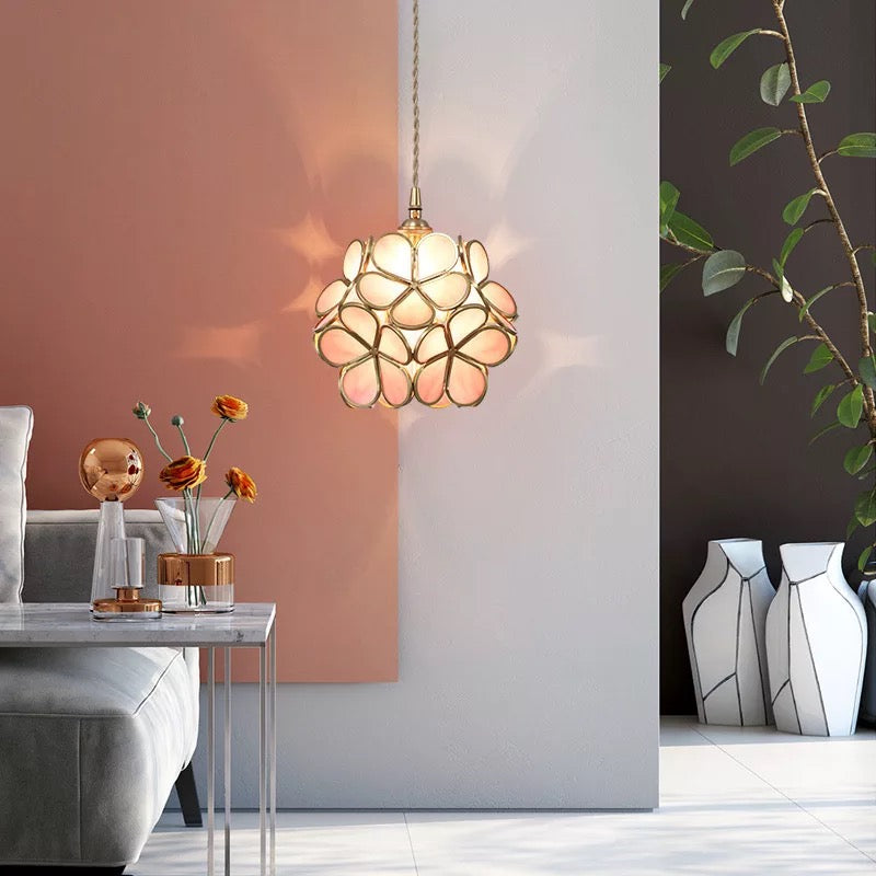 Skanto | Moderne Blomsterform Glass LED Pendellampe
