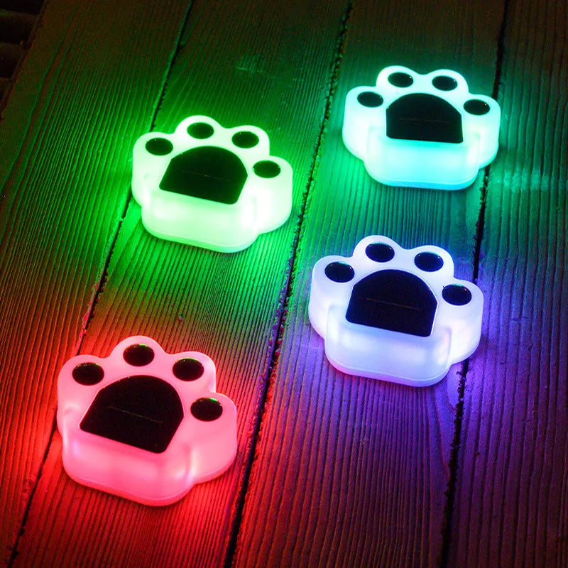 Trådløs Solcelle Poteavtrykk Hagebelysning - PawsGlow | Skanto