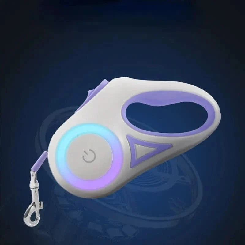 Skanto | AutoLeash Glow – Automatisk hundebånd med LED lys for turer både dag og natt