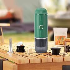 Skanto | Selvmålt bærbar elektrisk espressomaskin med USB-C-lader – Kompatibel med malt kaffe & Nespresso-kapsler