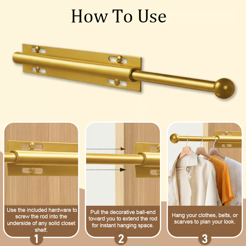 LuxHanger Valet Stang System for Garderoben | Skanto