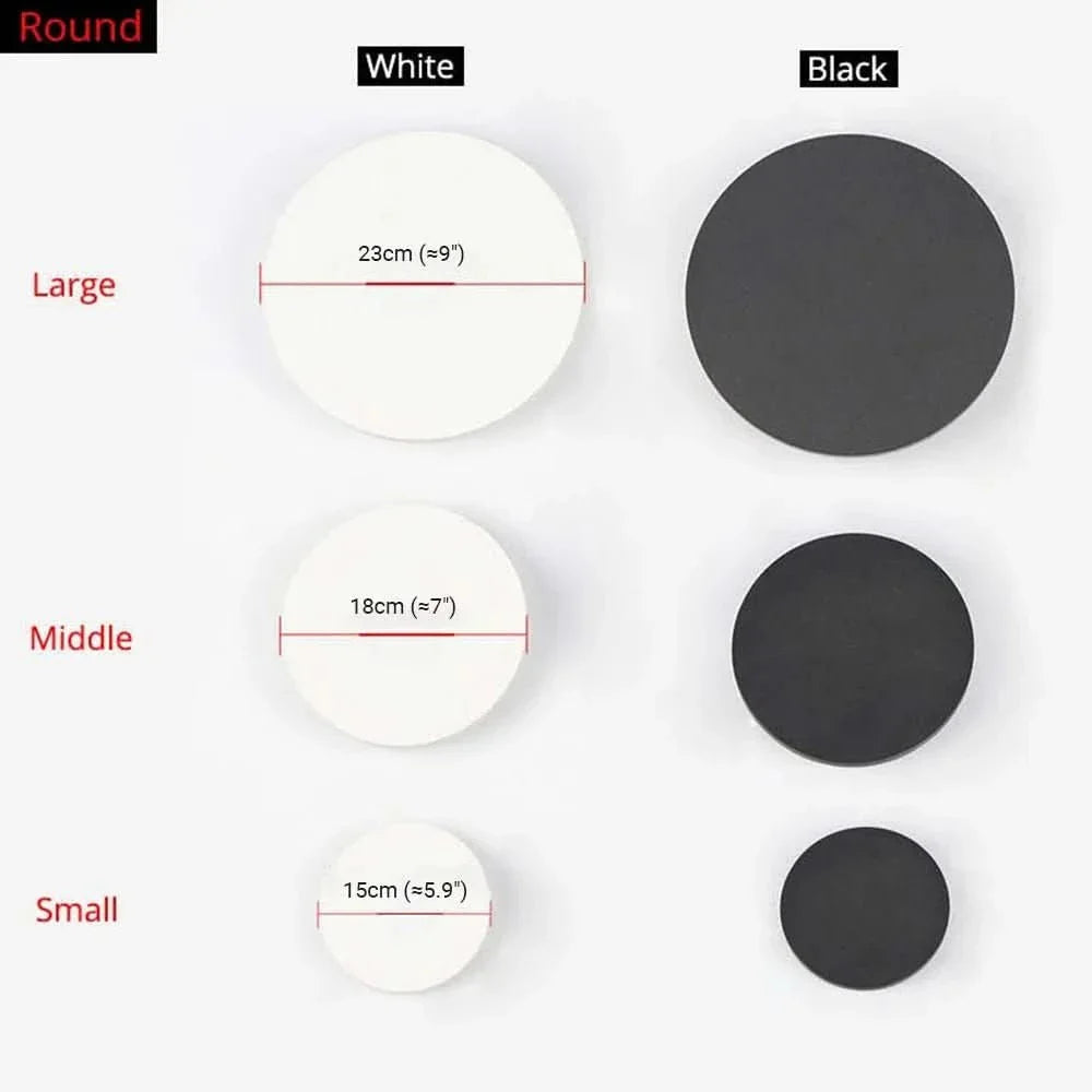Skanto | Minimalist LED vegglampe i rund eller kvadratisk, IP65