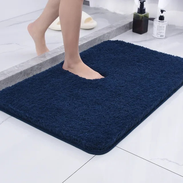 Skanto | Antiskli Bade Mat Hurtigtørkende Mikrofiber 50 x 80 cm Luksus Komfort Sikkerhet